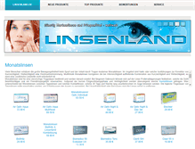 Tablet Screenshot of monatslinsen.linsenland.net